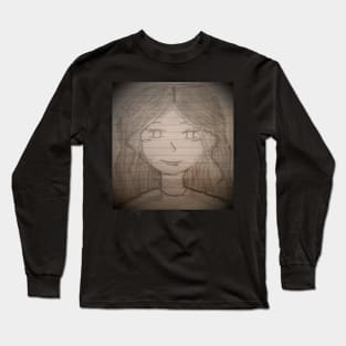 HALLOWEEN GIRL - DARK SKETCH Long Sleeve T-Shirt